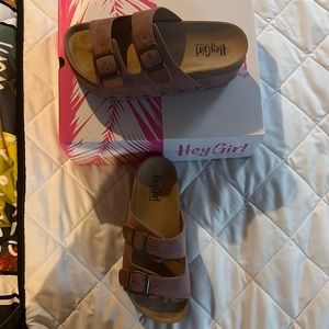 Corkys Wanna Be Platform Sandals.